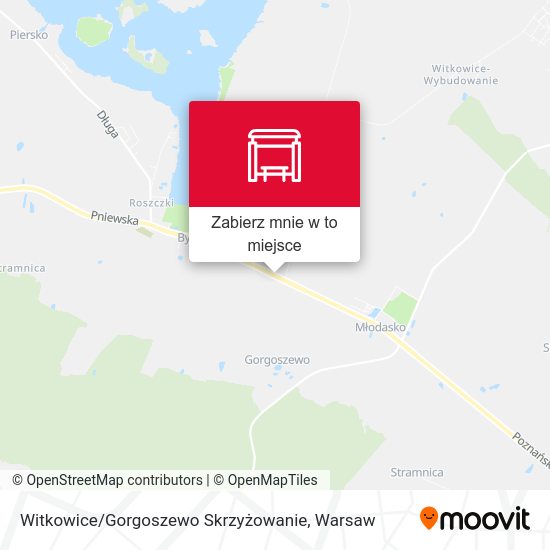 Mapa Witkowice / Gorgoszewo Skrzyżowanie