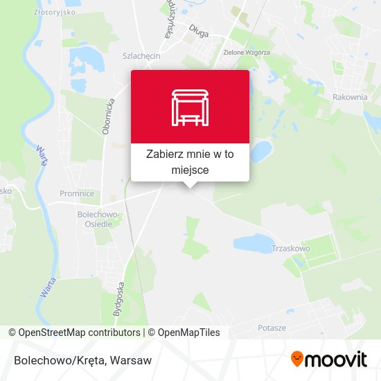 Mapa Bolechowo/Kręta