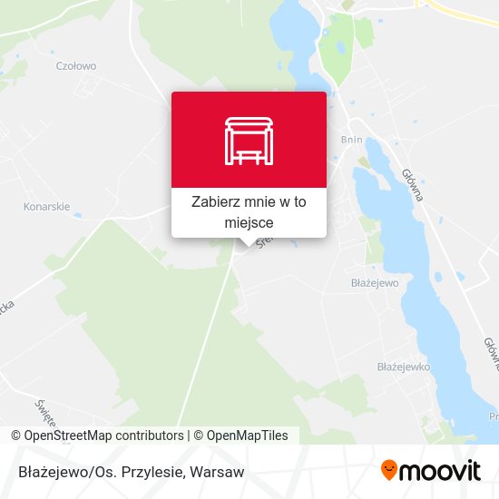 Mapa Błażejewo/Os. Przylesie