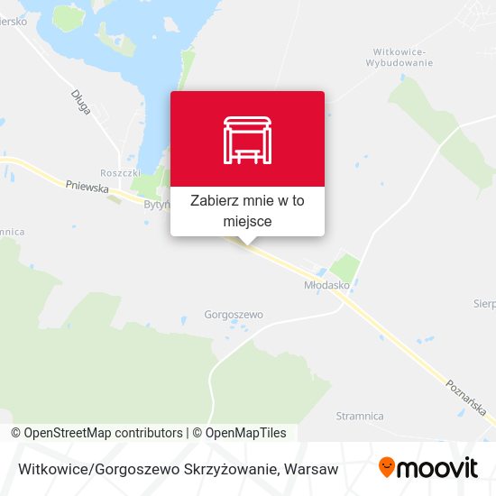 Mapa Witkowice / Gorgoszewo Skrzyżowanie