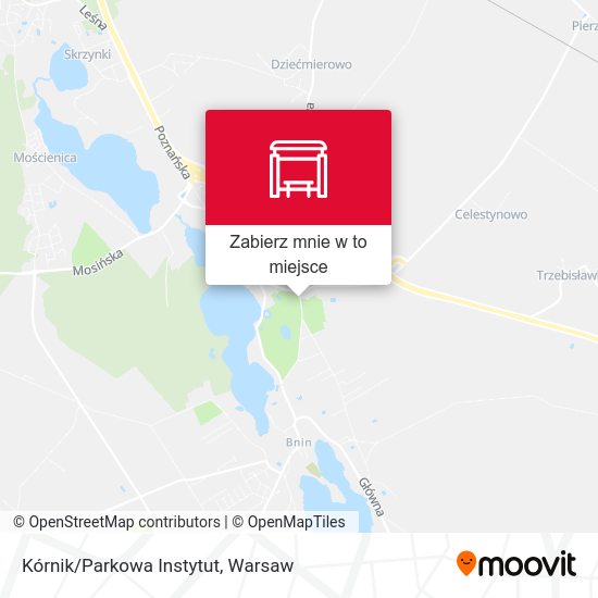 Mapa Kórnik/Parkowa Instytut