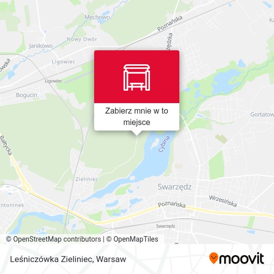 Mapa Leśniczówka Zieliniec