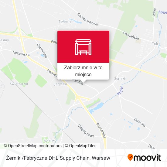 Mapa Żerniki / Fabryczna DHL Supply Chain