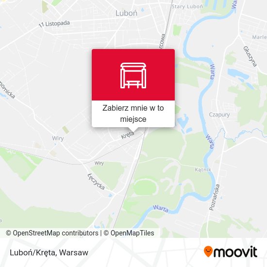 Mapa Luboń/Kręta