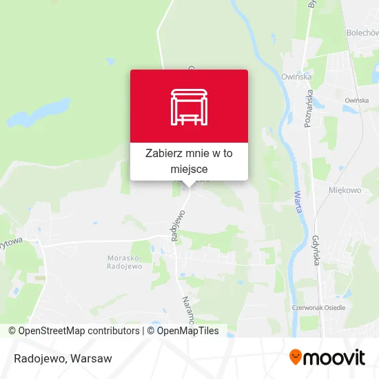 Mapa Radojewo