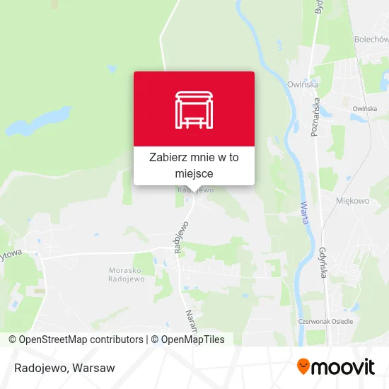 Mapa Radojewo
