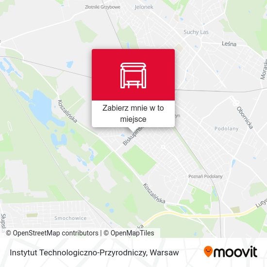 Mapa Instytut Technologiczno-Przyrodniczy