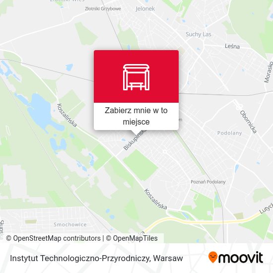 Mapa Instytut Technologiczno-Przyrodniczy