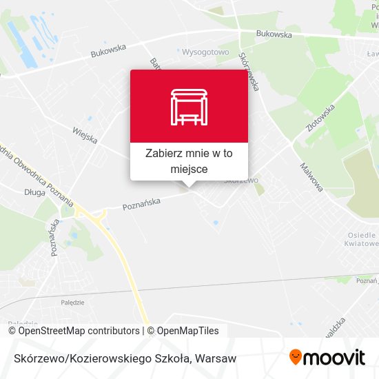 Mapa Skórzewo/Kozierowskiego Szkoła