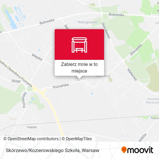 Mapa Skórzewo/Kozierowskiego Szkoła