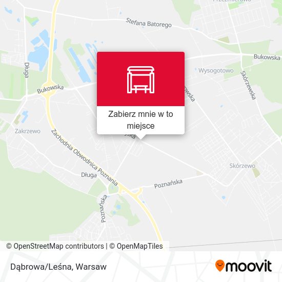 Mapa Dąbrowa/Leśna