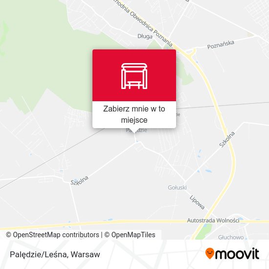 Mapa Palędzie/Leśna