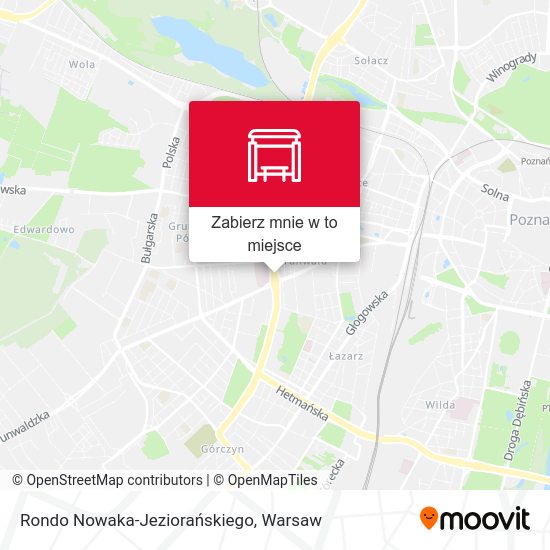 Mapa Rondo Nowaka-Jeziorańskiego