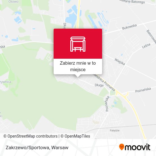 Mapa Zakrzewo/Sportowa