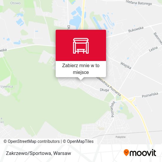 Mapa Zakrzewo/Sportowa