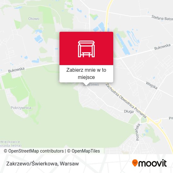 Mapa Zakrzewo/Świerkowa