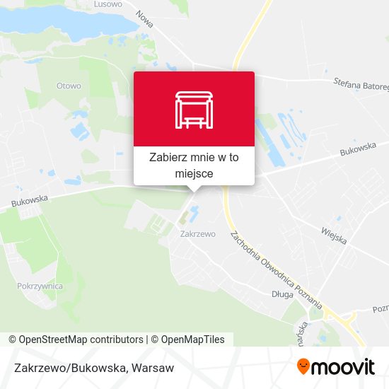 Mapa Zakrzewo/Bukowska