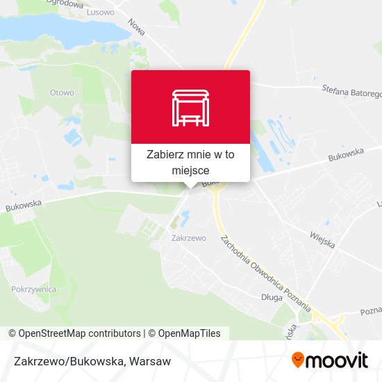 Mapa Zakrzewo/Bukowska