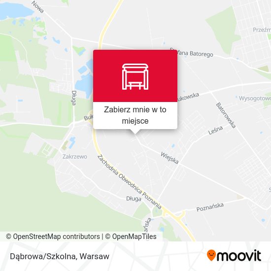 Mapa Dąbrowa/Szkolna