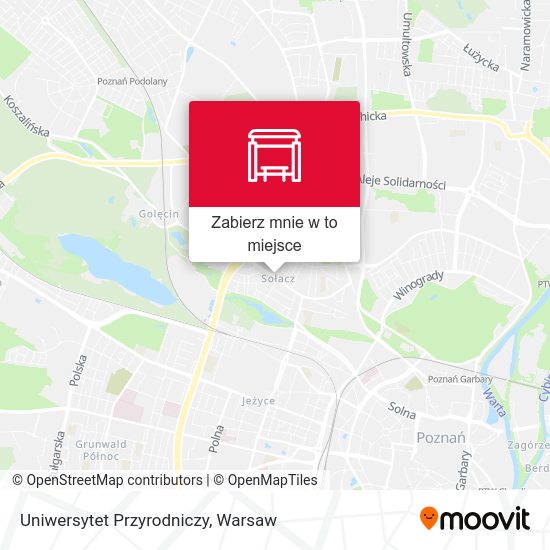 Mapa Uniwersytet Przyrodniczy