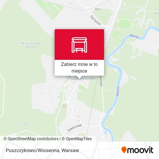 Mapa Puszczykowo/Wiosenna