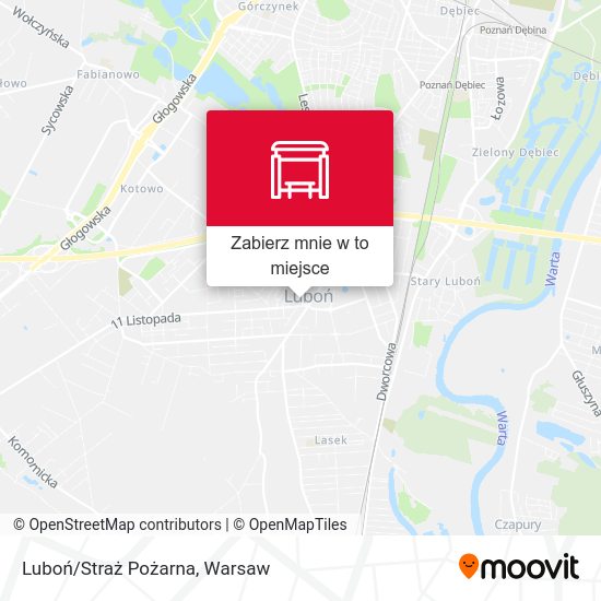 Mapa Luboń/Straż Pożarna