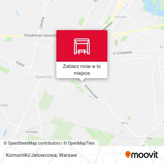 Mapa Komorniki/Jałowcowa