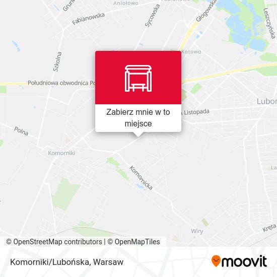 Mapa Komorniki/Lubońska