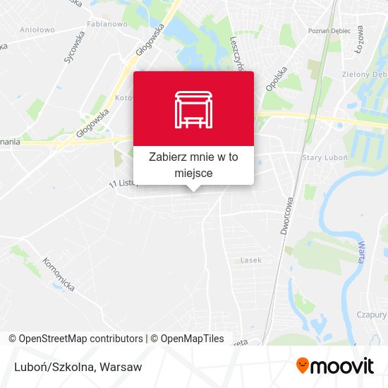 Mapa Luboń/Szkolna