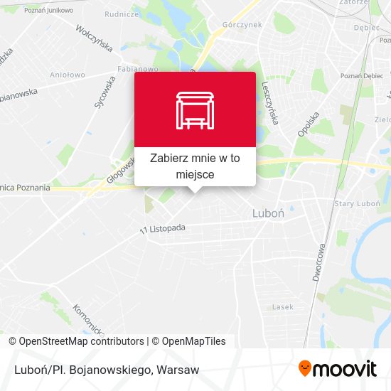 Mapa Luboń/Pl. Bojanowskiego