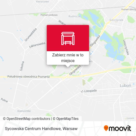 Mapa Sycowska Centrum Handlowe