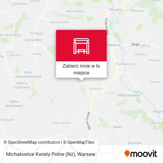 Mapa Michałowice Kwiaty Polne (Nż)