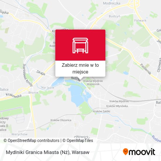 Mapa Mydlniki Granica Miasta (Nż)