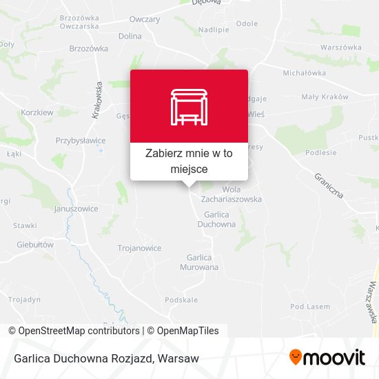 Mapa Garlica Duchowna Rozjazd