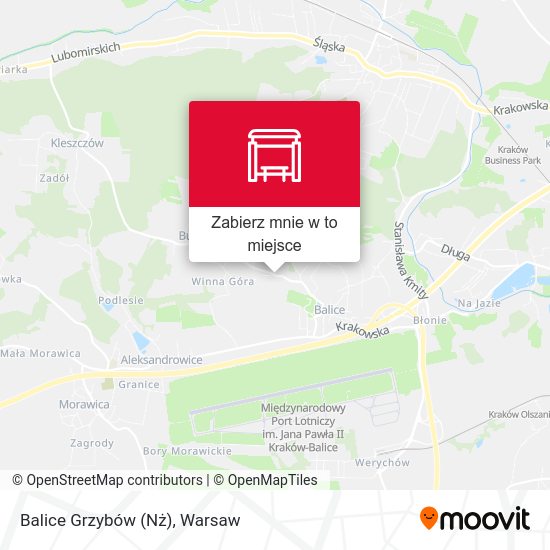 Mapa Balice Grzybów (Nż)