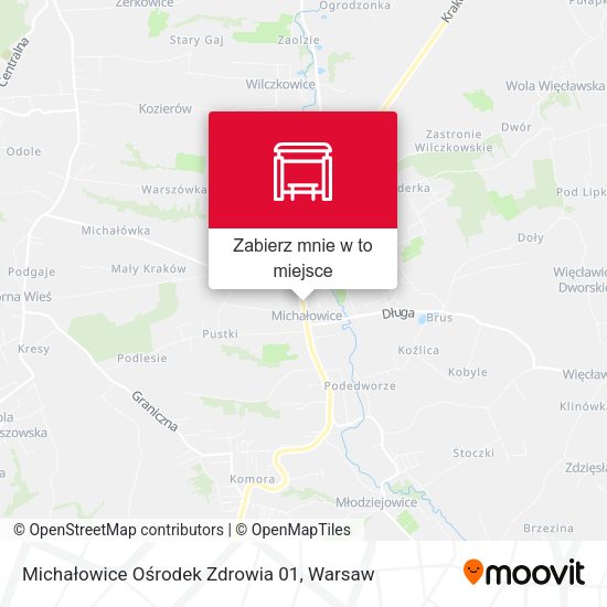 Mapa Michałowice Ośrodek Zdrowia 01