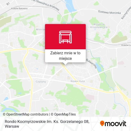 Mapa Rondo Kocmyrzowskie Im. Ks. Gorzelanego