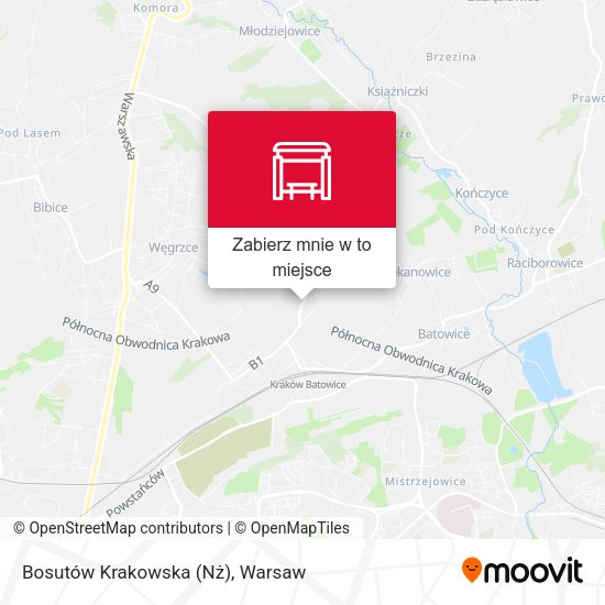 Mapa Bosutów Krakowska (Nż)