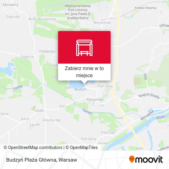 Mapa Budzyń Plaża Główna