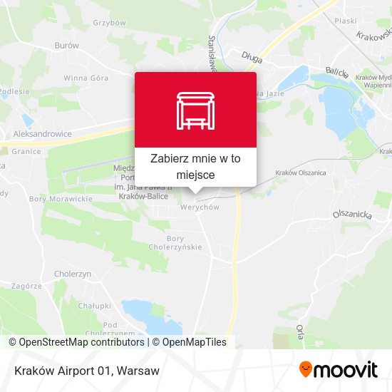 Mapa Kraków Airport