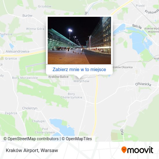 Mapa Kraków Airport