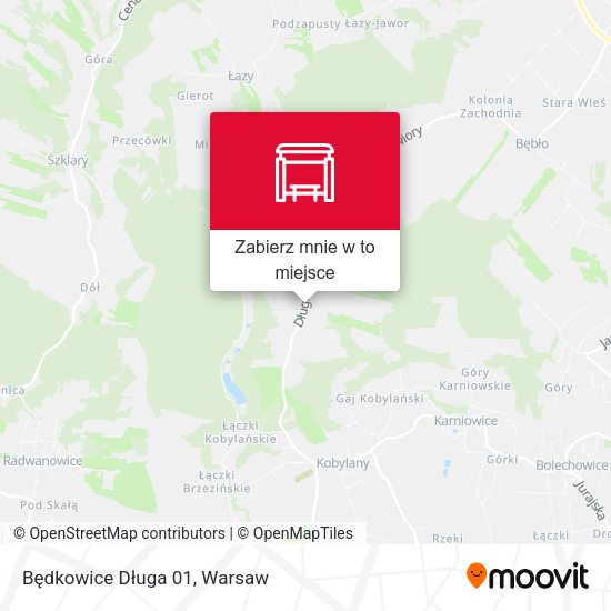 Mapa Będkowice Długa