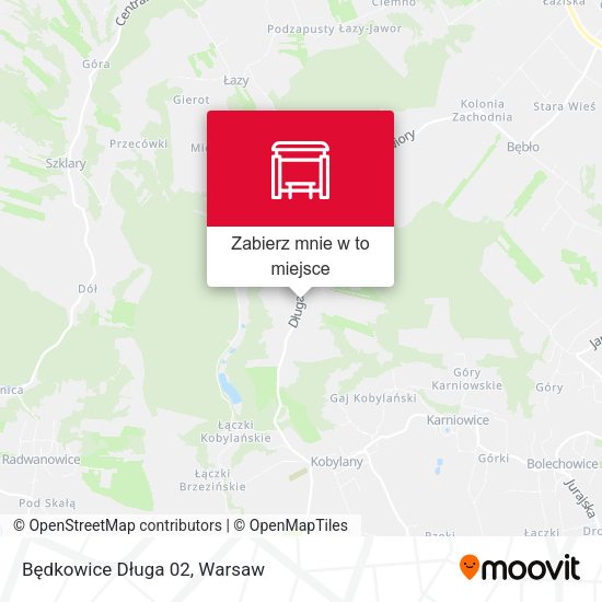 Mapa Będkowice Długa