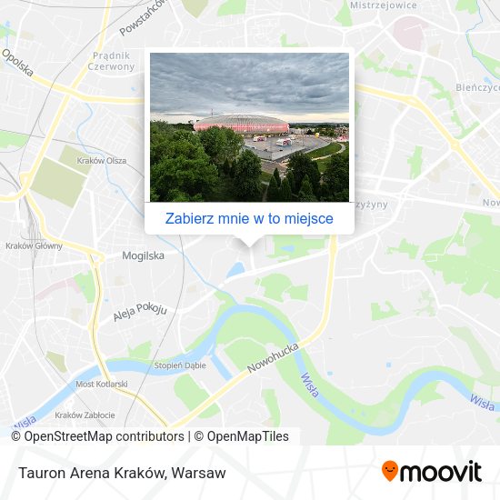 Mapa Tauron Arena Kraków