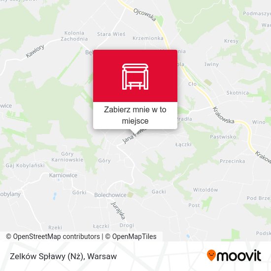 Mapa Zelków Spławy