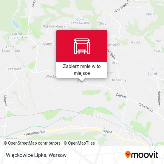 Mapa Więckowice Lipka