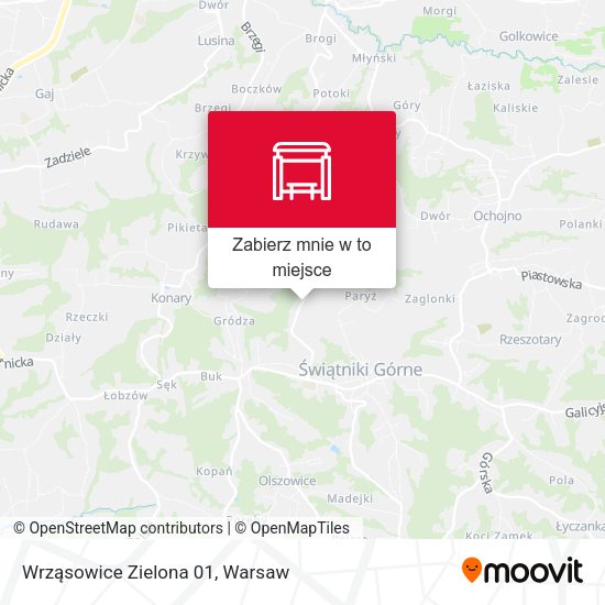 Mapa Wrząsowice Zielona 01