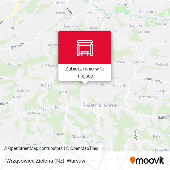 Mapa Wrząsowice Zielona (Nż)