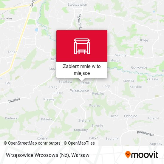 Mapa Wrząsowice Wrzosowa (Nż)