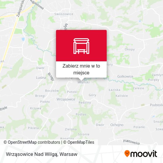 Mapa Wrząsowice Nad Wilgą